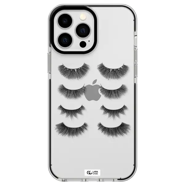 Eyelids Apple iPhone 13 Pro Max impact black border Case
