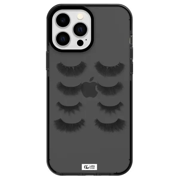 Eyelids Apple iPhone 13 Pro Max impact Smoke Black Case
