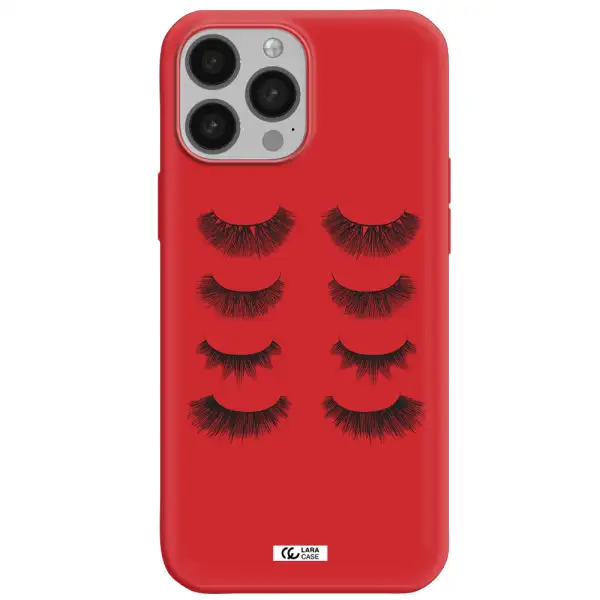 Eyelids Apple iPhone 13 Pro Silicone Imperial Red Case