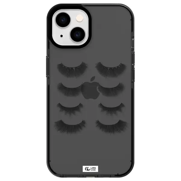 Eyelids Apple iPhone 14 impact Smoke Black Case