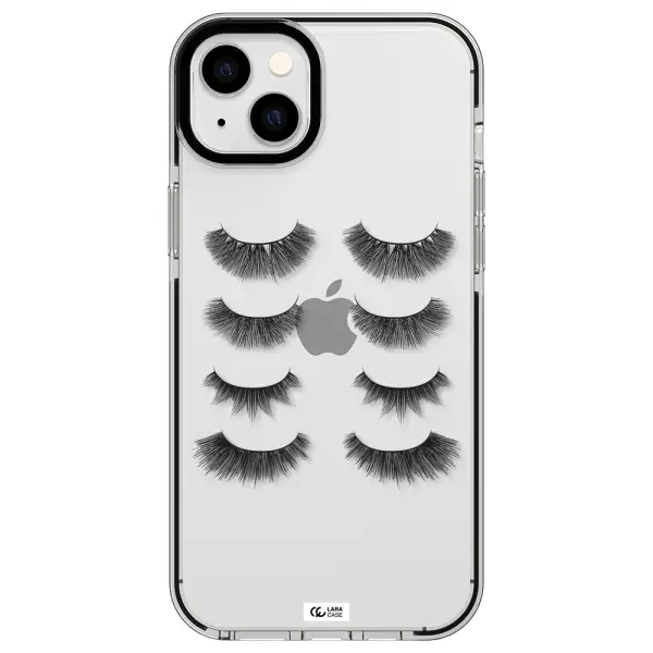 Eyelids Apple iPhone 14 plus impact black border Case