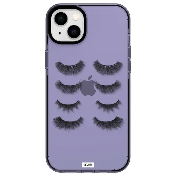 Eyelids Apple iPhone 14 plus impact Lilac Case