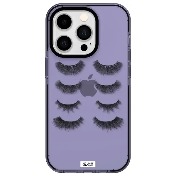 Eyelids Apple iPhone 14 pro impact Lilac Case