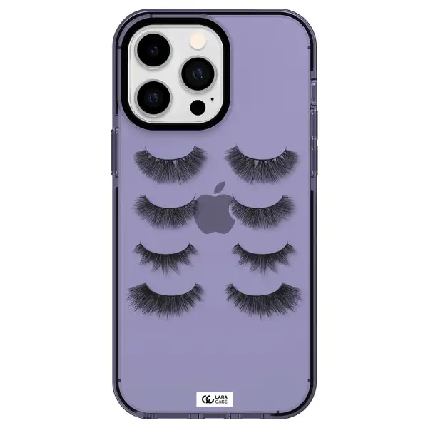 Eyelids Apple iPhone 14 pro max impact Lilac Case