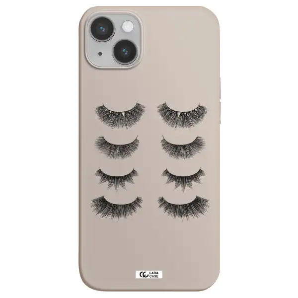 Eyelids Apple iPhone 14 Silicone Stone Case