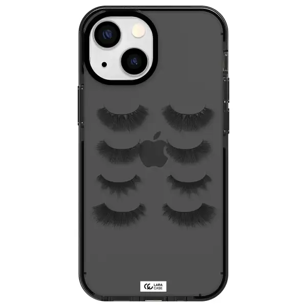 Eyelids Apple iPhone 15 impact Smoke Black Case