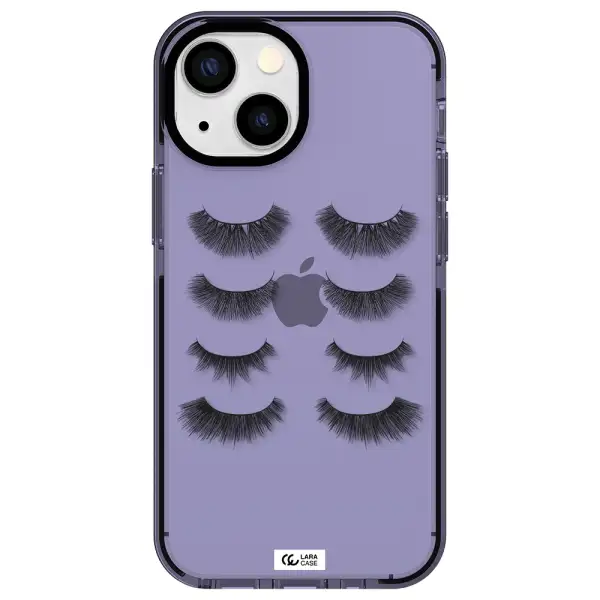 Eyelids Apple iPhone 15 Plus impact Lilac Case