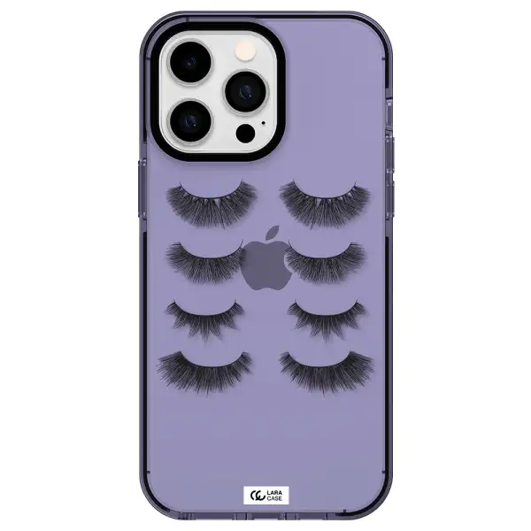 Eyelids Apple iPhone 15 Pro impact Lilac Case