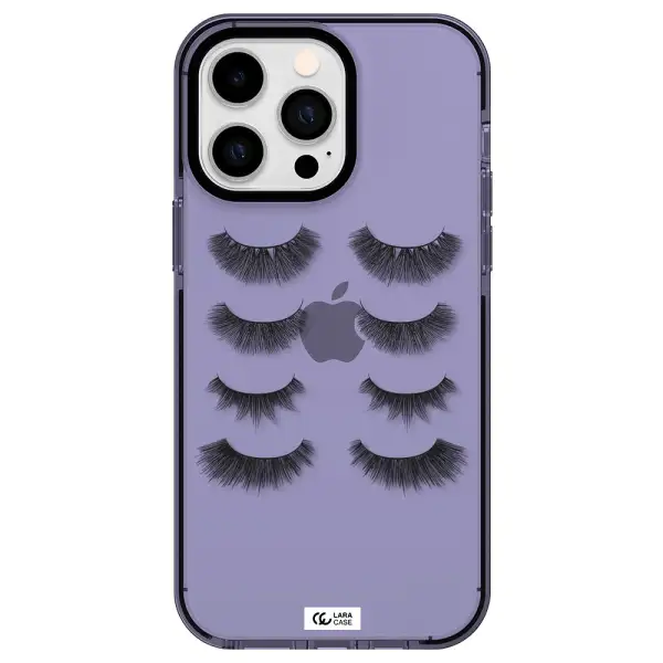 Eyelids Apple iPhone 15 Pro Max impact Lilac Case