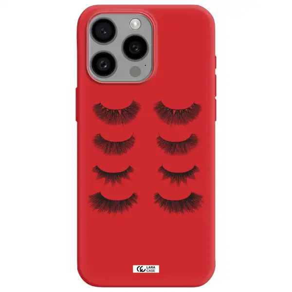 Eyelids Apple Iphone 15 Pro Max Silicone Imperial Red Case