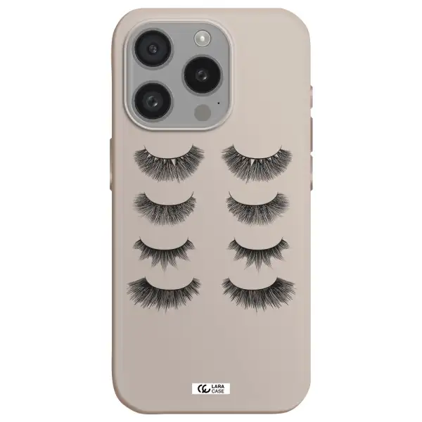 Eyelids Apple Iphone 15 Pro Silicone Stone Case