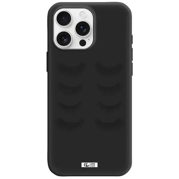 Eyelids Apple Iphone 16 Pro Max Silicone Black Case