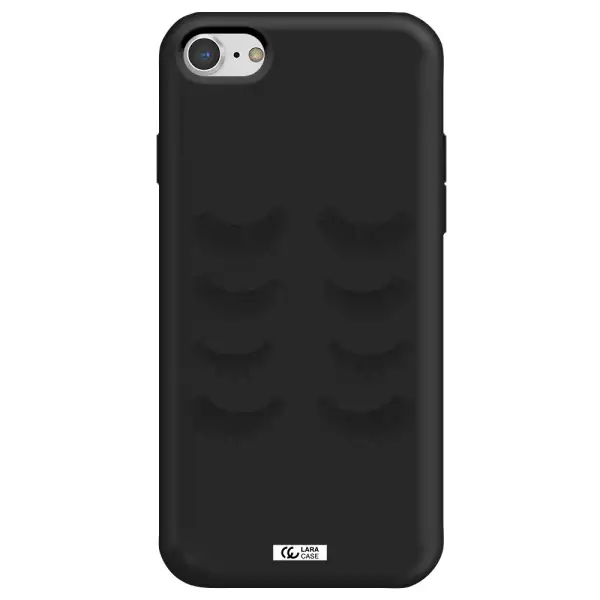 Eyelids Apple iPhone 7 Silicone black Case
