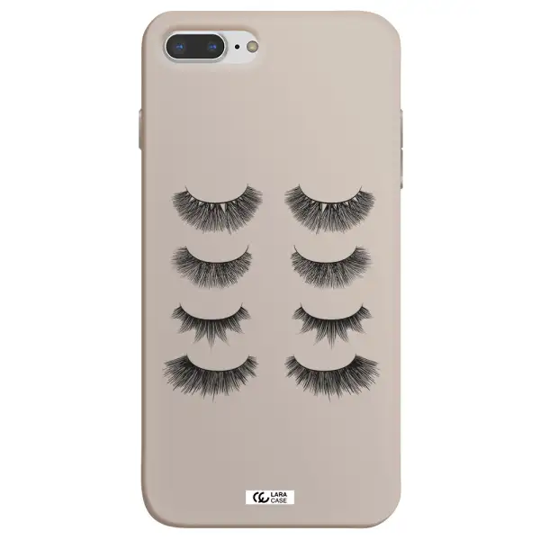 Eyelids Apple iPhone 8 plus Silicone Stone Case