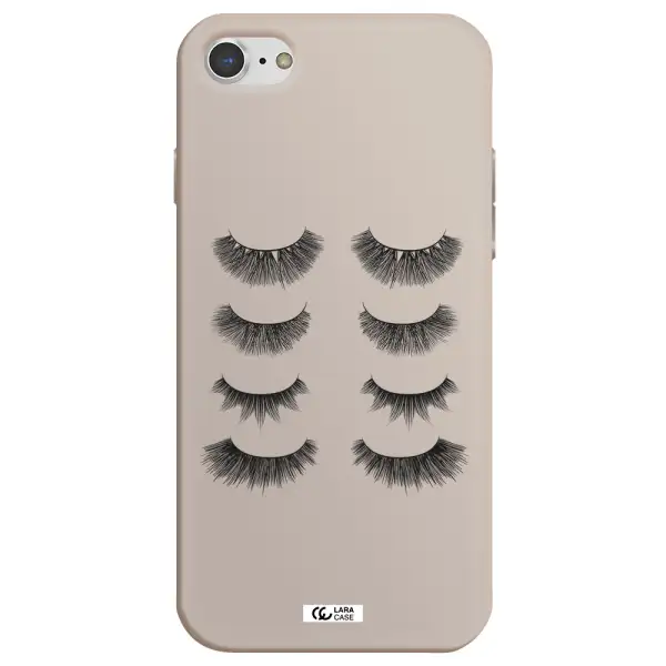 Eyelids Apple iPhone 8 Silicone Stone Case