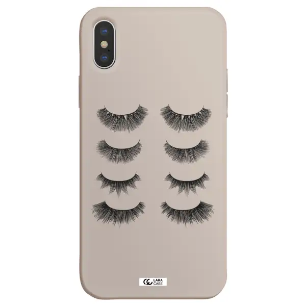 Eyelids Apple iPhone XS Silicone Stone Case