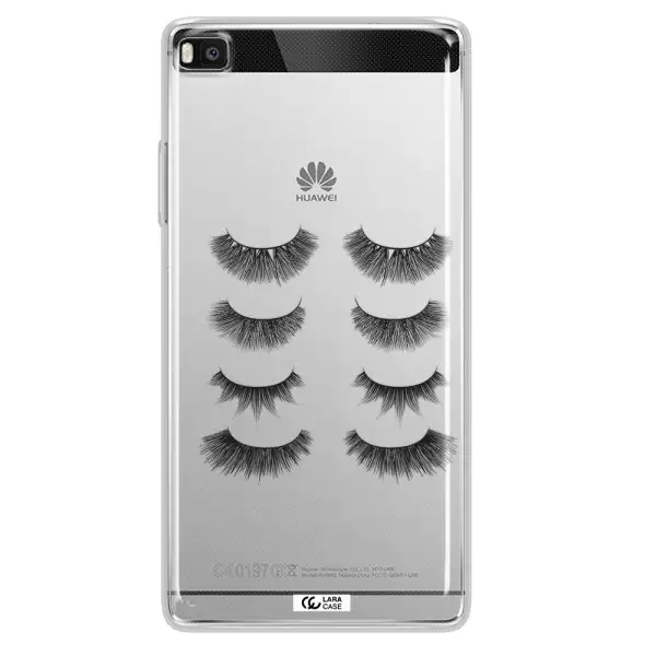 Eyelids Huawei P8 Clear TPU Case