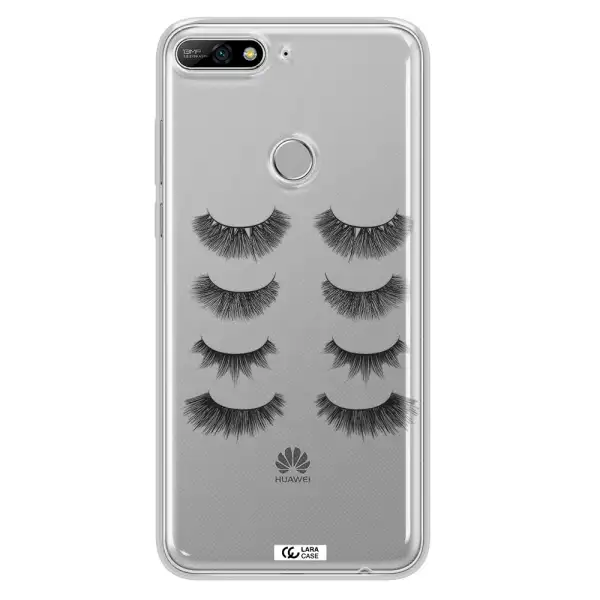 Eyelids Huawei Y7 2018 Clear TPU Case