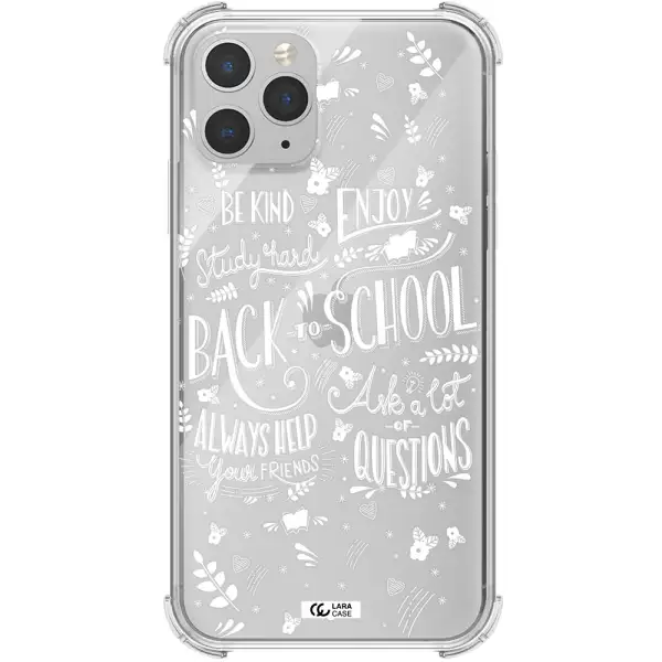 Back To School Apple iPhone 11 pro max Clear PC Case