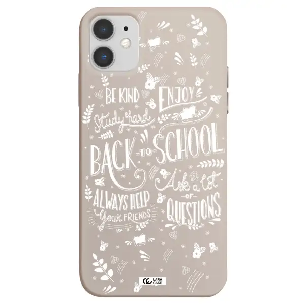 Back To School Apple iPhone 11 Silicone Stone Case