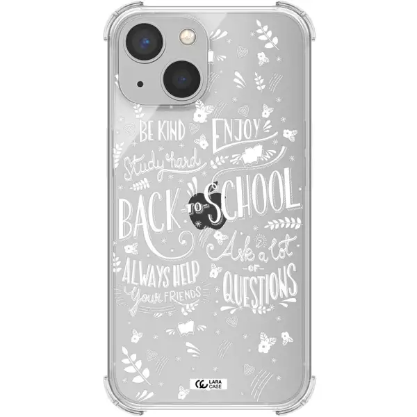 Back To School Apple iPhone 13 Clear PC Case