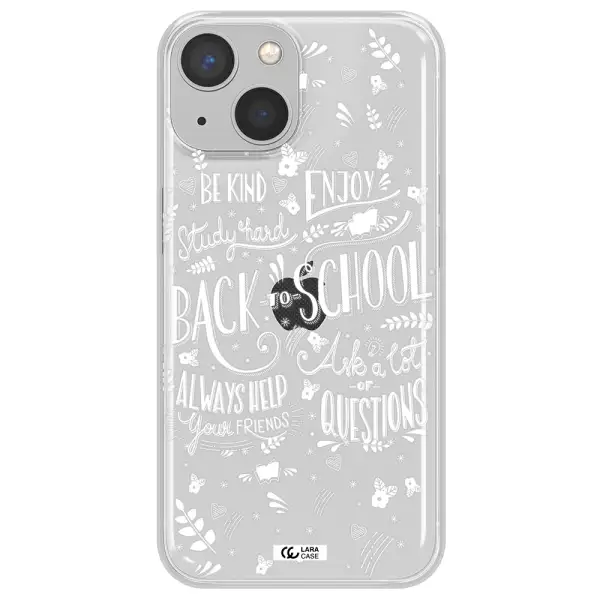 Back To School Apple iPhone 13 Clear TPU Case