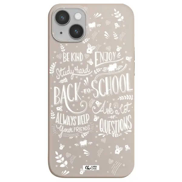 Back To School Apple iPhone 14 Silicone Stone Case