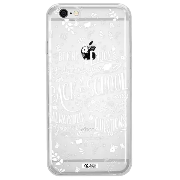 Back To School Apple iPhone 6 Clear TPU Case