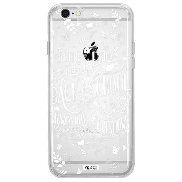 Back To School Apple iPhone 6 plus Clear TPU Case