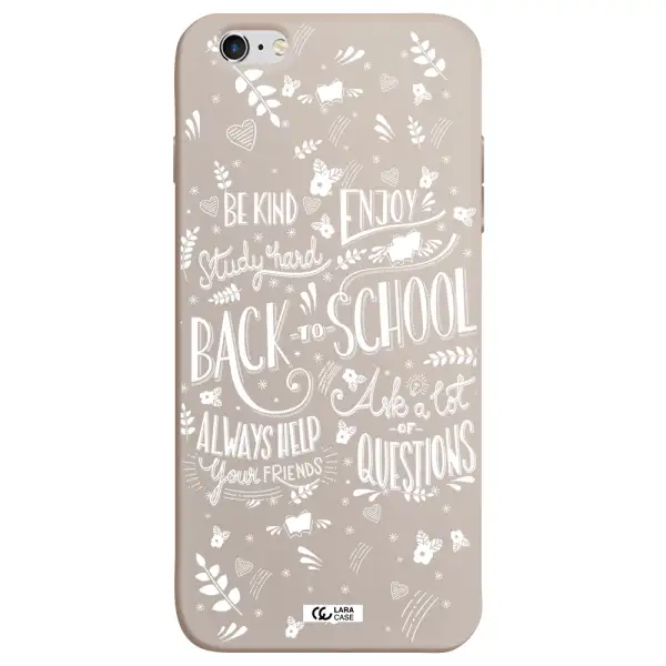 Back To School Apple iPhone 6 s plus Silicone Stone Case