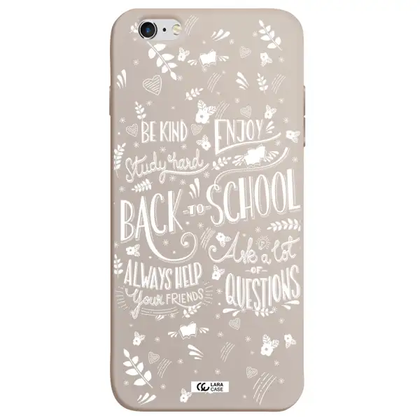 Back To School Apple iPhone 6S Silicone Stone Case