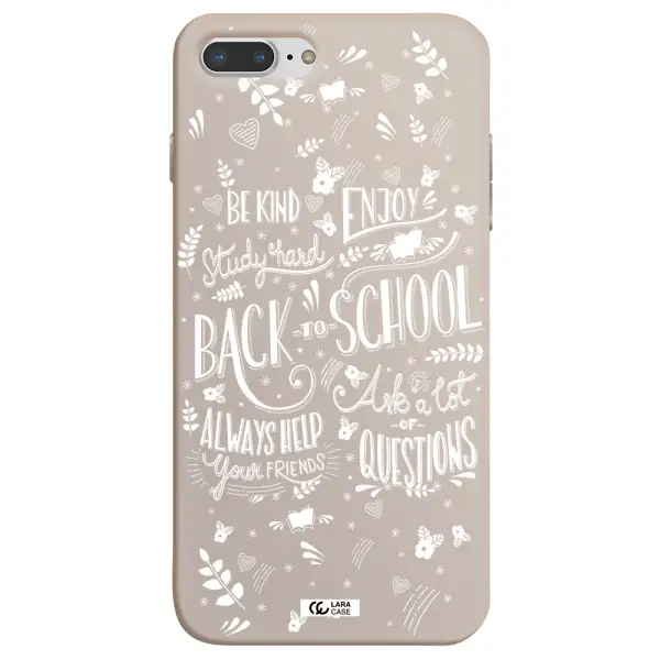 Back To School Apple iPhone 7 plus Silicone Stone Case