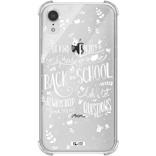 Back To School Apple iPhone XR Clear PC Case