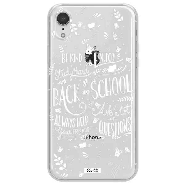 Back To School Apple iPhone XR Clear TPU Case