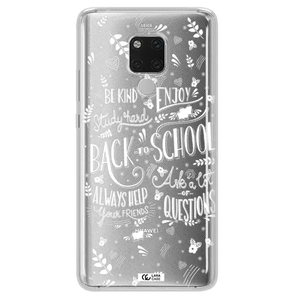 Back To School Huawei Mate 20X Clear TPU Case