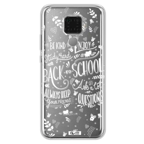 Back To School Huawei Mate 30 Lite Clear TPU Case