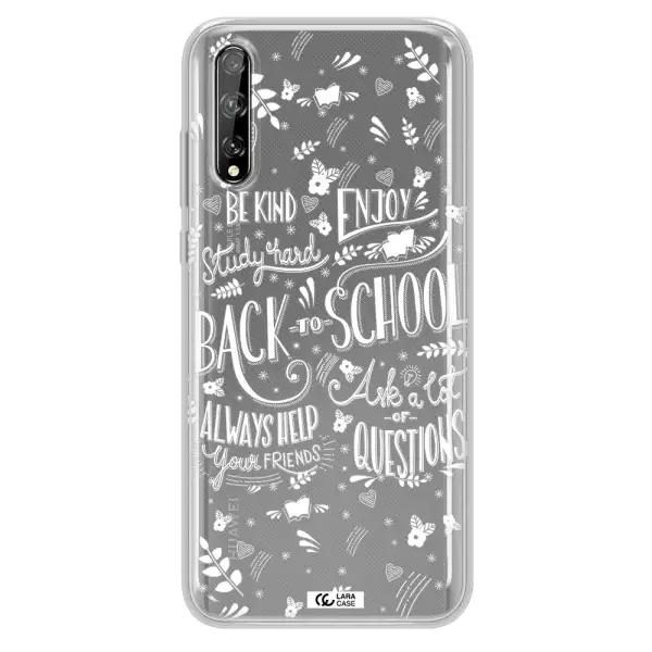 Back To School Huawei P Smart S Clear TPU Case