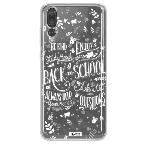 Back To School Huawei P20 Pro Clear TPU Case