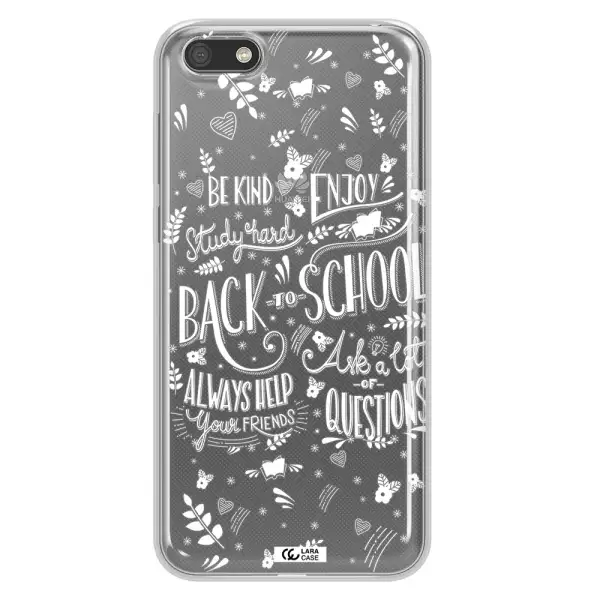 Back To School Huawei Y5 2018 Clear TPU Case