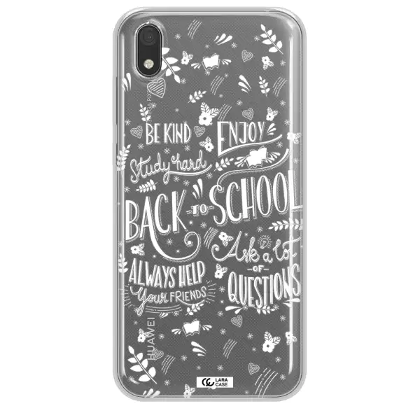 Back To School Huawei Y5 2019 Clear TPU Case