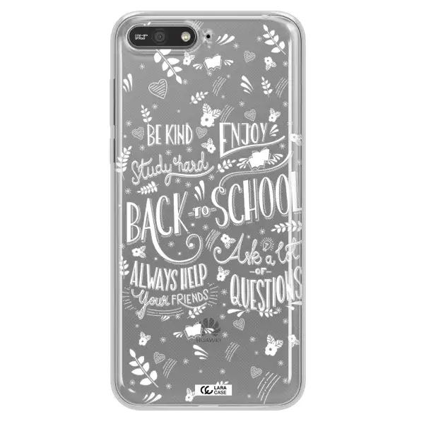 Back To School Huawei Y6 2018 Clear TPU Case