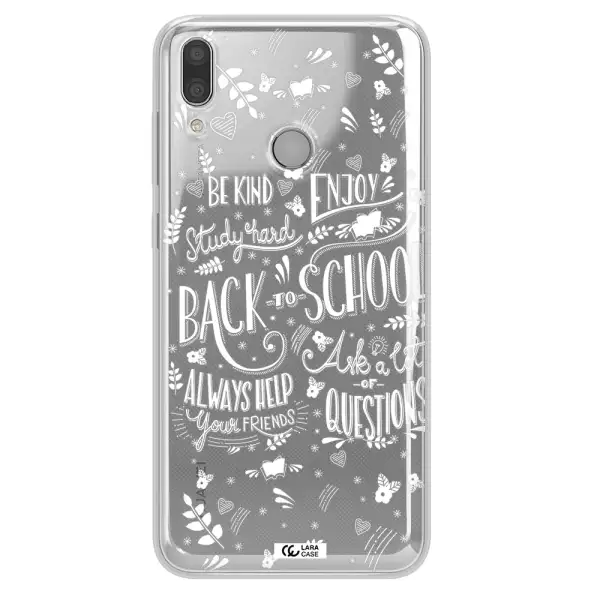 Back To School Huawei Y9 2019 Clear TPU Case