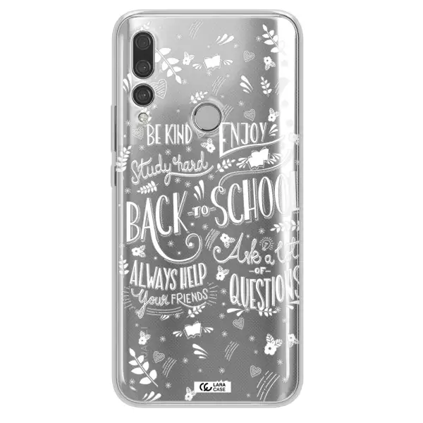 Back To School Huawei Y9 Prime 2019 Clear TPU Case