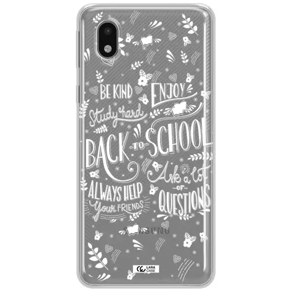 Back To School Samsung A01 Core Clear Tpu Case