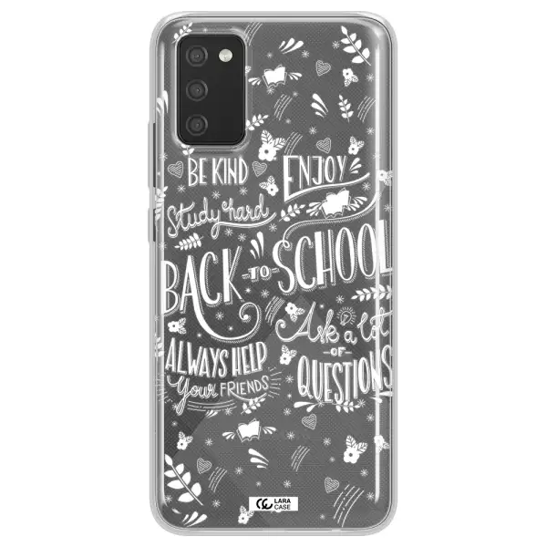 Back To School Samsung A02S Clear TPU Case