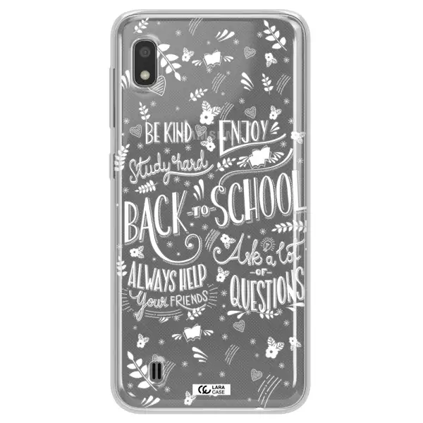 Back To School Samsung A10 Clear TPU Case