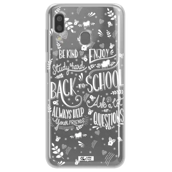 Back To School Samsung A20 Clear TPU Case