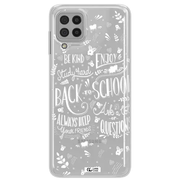 Back To School Samsung A22 4g Clear TPU Case
