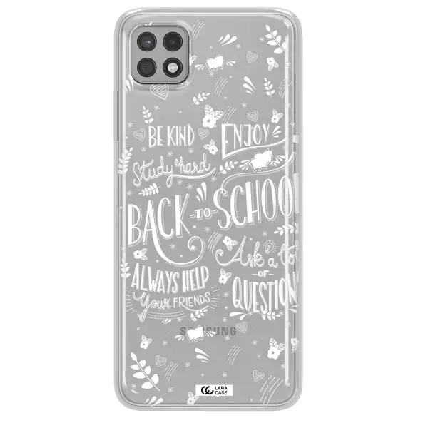 Back To School Samsung A22 5g Clear TPU Case