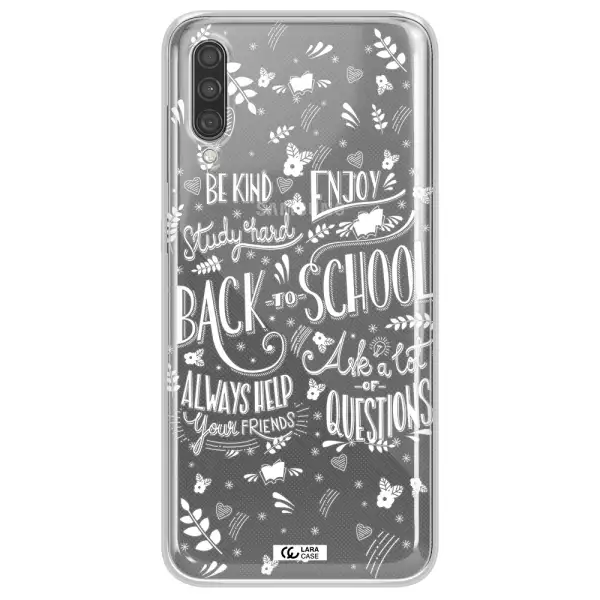 Back To School Samsung A30S Clear TPU Case